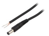 Cablu Alimentare DC 5,5/2,5 Negru 0,5m