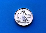 5 Lire 1978 Vatican-UNC-RAR, Europa, Aluminiu