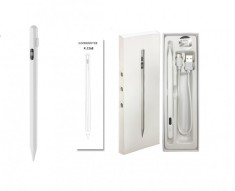 iSEN Pencil K-394i Touch, Alb, Varf Apple, 105 mAh, Afisaj Digital, Type-C, Compatibil cu tablete iPad (dupa 2018), sistem 12.2 si versiuni ulterioare
