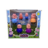 Set figurine Peppa Pig HAPPY Family 6 piese