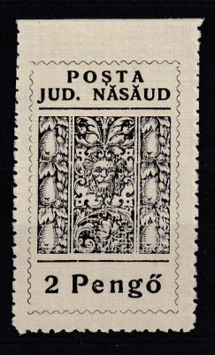 ROMANIA 1945 POSTA NASAUD - JUD. NASAUD 2 PENGO MNH foto
