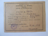 Cumpara ieftin Atestat 140 x 115 mm taximetrist independent Bucuresti 1997, Romania de la 1950, Documente
