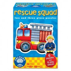 Set 6 puzzle Echipa de salvare (2 si 3 piese) RESCUE SQUAD