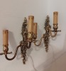 Superbă pereche de aplice din bronz masiv in stilul Rococo