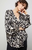 Answear Lab sacou culoarea negru, desfacut, modelator