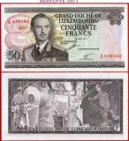 !!! RARR : LUXEMBURG - 50 FRANCI 1972 - P 55 a - UNC