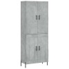 Dulap inalt, gri beton, 69,5x34x180, lemn compozit