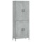 Dulap inalt, gri beton, 69,5x34x180, lemn compozit