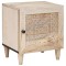 vidaXL Noptieră Bej 40 x 33 x 46 cm Lemn masiv de mango 4018112