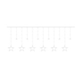 Cumpara ieftin Instalatie luminoasa tip perdea, model stea mare, alb cald, 8 moduri iluminare, interior-exterior, IP44, 138 LED, 2.5&nbsp;m, Isotrade