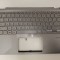 Carcasa superioara cu tastatura palmrest Laptop, Asus, ZenBook 14 UX462D, UX462DA, 90NB0MK1-R31UI1, 3BBKRTAJN20, UX462DA-2G, iluminata, argintie, layo
