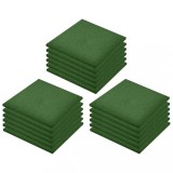 Cumpara ieftin Placi de protectie la cadere 18 buc, verde, 50x50x3 cm, cauciuc