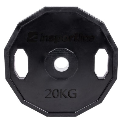 Greutate cauciucata olimpica inSPORTline Ruberton 20kg, foto