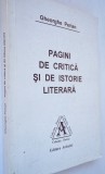 Pagini de critica si de istorie literara - Gheorghe Perian