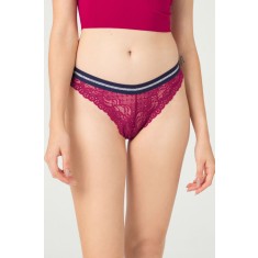 GS1165-814 Chilot brazilian din dantela florala si material usor elastic
