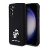 Husa pentru Samsung Galaxy S23 Plus - Karl Lagerfeld Silicone (KLHCS23MSMHKCNPK) - Karl&amp;Choupette Metal Pin