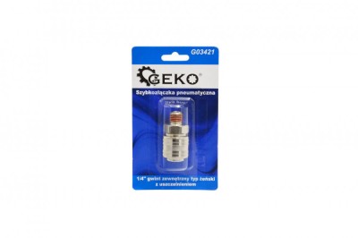 Cuplaj pneumatic rapid tip 1/4&amp;quot; cu etanșare, Geko G03421 foto