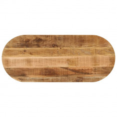vidaXL Blat de masă oval, 140x60x2,5 cm, lemn masiv mango brut foto