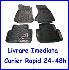 Covorase tip tavita cauciuc moale fara miros Audi A4 B8 AL-051119-4 foto