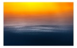Tablou Canvas Apus de foc peste ocean liniștit, 39 x 26 cm, CMCLASS
