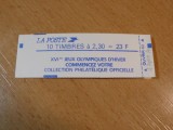 Franța Carnet 10 Timbre Marianne de Briat Albertville 92 MNH -A771