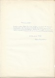 A3566N Călin Gruia (Chiril Gurduz), act scris și semnat olograf, 1966