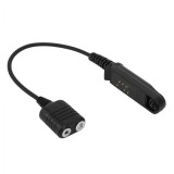 Adaptor casti pentru statii radio portabile compatibil cu Baofeng Waterproof A58, GT-3WP, BF-9700, S56, UV-9R la mufa clasica tip K