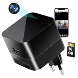 Cumpara ieftin Incarcator USB cu Camera Spion iUni IP90, 16GB, Wi-Fi, Full HD, Night Vision, Senzor miscare