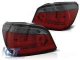 Set de stopuri LED de tuning potrivit pentru BMW Seria 5 E60 07.2003-2007 rosu/&icirc;ntunecat, stanga si dreapta Performance AutoTuning