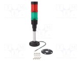 Semnalizator ONPOW coloană LED roşie/verde 230VAC
