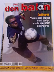 Revista fotbal - &amp;quot;DON BALON&amp;quot; (09.04.-15.04.2001) poster echipa ZARAGOZA foto