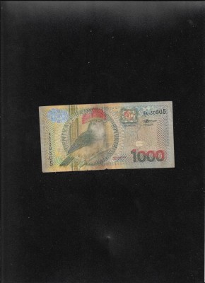 Rar! Surinam 1000 1.000 gulden 2000 seria430505 uzata foto