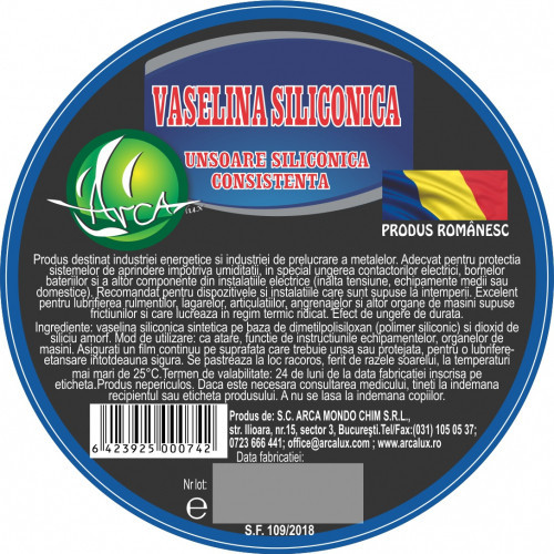 Vaselina siliconica, Arca Lux, 1kg