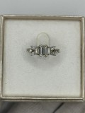 INEL AUR ALB 18K + 1 DIAMANT = 1CT - VVS1 + 10 diamante = 0.70CT + Certificat !, 46 - 56
