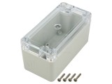 Carcasă universală KRADEX cu bucșă din alamă, IP65, 60x120x60mm