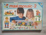 Joc Maxi Mozaic 2 Planse Suport + Carticica Modele, Piese Multiple, Cutie Usor Uzata