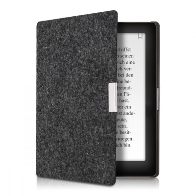 Husa pentru Kobo Aura Edition 1, Textil, Gri, 34346.19 foto