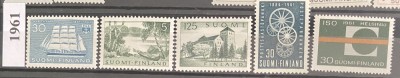 FINLANDA 1961, An complet, serii MNH foto
