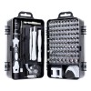 Set Surubelnite Precizie 115 in 1 FMK&reg;, Crom Vanadiu, Magnetic, Duritate 55-60HRC, Argintiu, Reparatii Telefoane, Laptopuri, PC