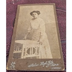 Fotografie femeie, tip CDV