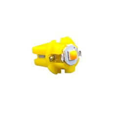 Led bec 1 smd 3030 super bright, soclu T5 B8.3D pentru bord, de culoare galben foto