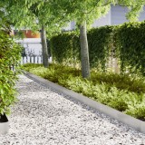 vidaXL Borduri Gazon Otel Inoxidabil, 50 buc, 100x0.5x20cm, Argintiu, Margini Decorative Gradina, delimitare paturi flori