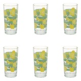 Set 6 Pahare din Sticlă cu Model de Lăm&acirc;ie, 250 ml, CMCLASS