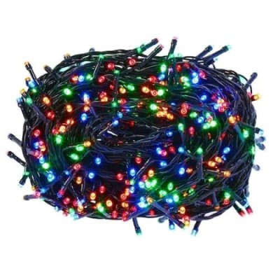 Instalatie de Craciun FOXMAG24, 500 leduri 50m lungime de Tip Rola, interior/exterior, multicolor foto