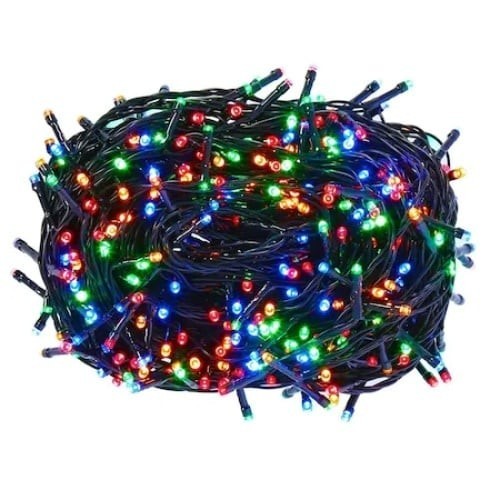 Instalatie de Craciun FOXMAG24, 500 leduri 50m lungime de Tip Rola, interior/exterior, multicolor