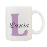 Cana alba personalizata cu prenume Laura, INOVATIX&reg;. 330ml