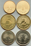 Set 6 monede Macedonia 50 deni 1, 2, 5, 10, 50 Dinari 1993 - 2008 UNC - A026, Europa