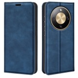 Husa Flip Tip Carte Deluxe Compatibila cu Honor Magic 8 Lite, Piele Ecologica, Stand, Navy Blue