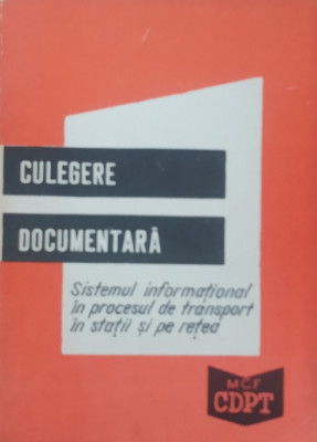 Sistemul Informational in procesul de transport in statii si pe retea, 1968 CFR foto