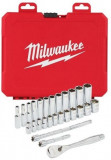 Kit Chei Tubulare 28 Piese Milwaukee 4932464943